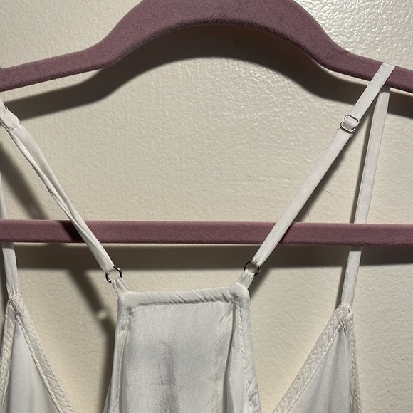 Armani Exchange Razorback White and Black Button Down Maxi Dress - Picture 8 of 10